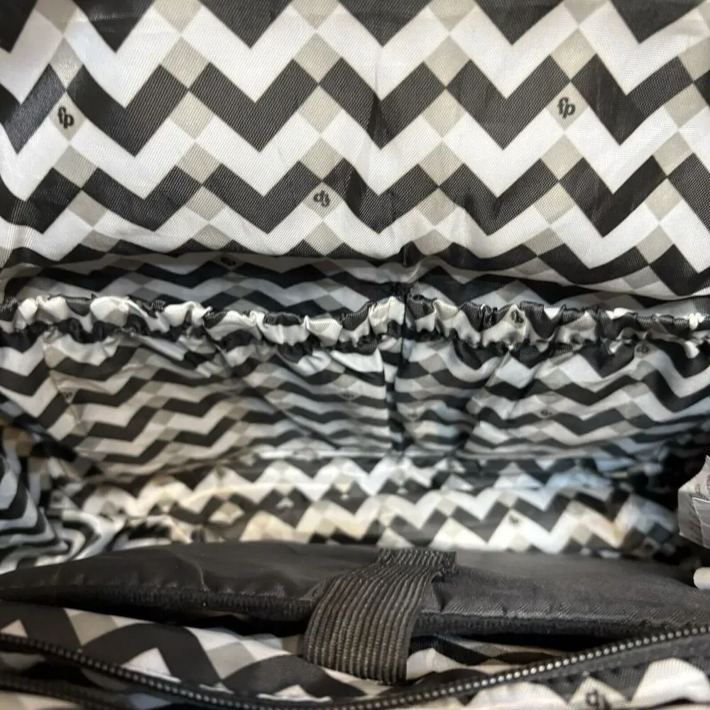 Fisher-Price Harper Frame‎ Bag Tote Travel Diaper Quilted Black Insulated Pouch - Picture 13 of 16